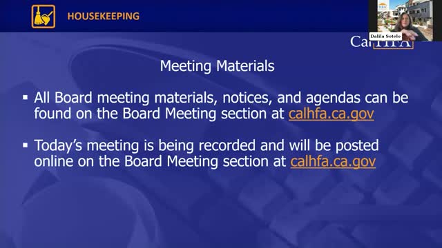 CalHFA Audit Committee Discusses Charter Changes and Information Security Updates