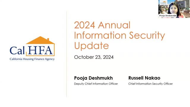 CalHFA Updates Cybersecurity Strategy Following 2023 Audit Findings