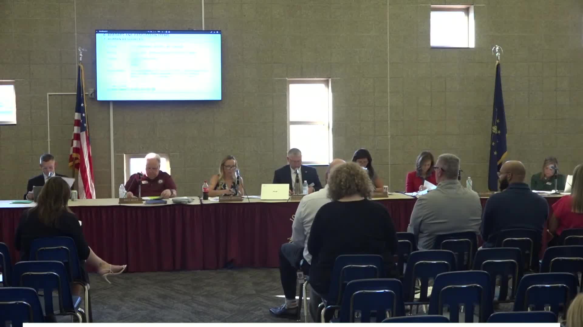 Board approves personnel report; names Brian Scoggins assistant principal and accepts longtime staff retirement