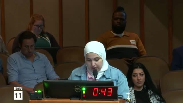 Multiple public commenters urge Raleigh council to declare Gaza genocide and press federal action