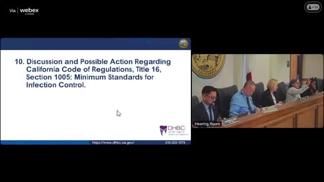 Dental Hygiene Board approves updated infection-control regulations