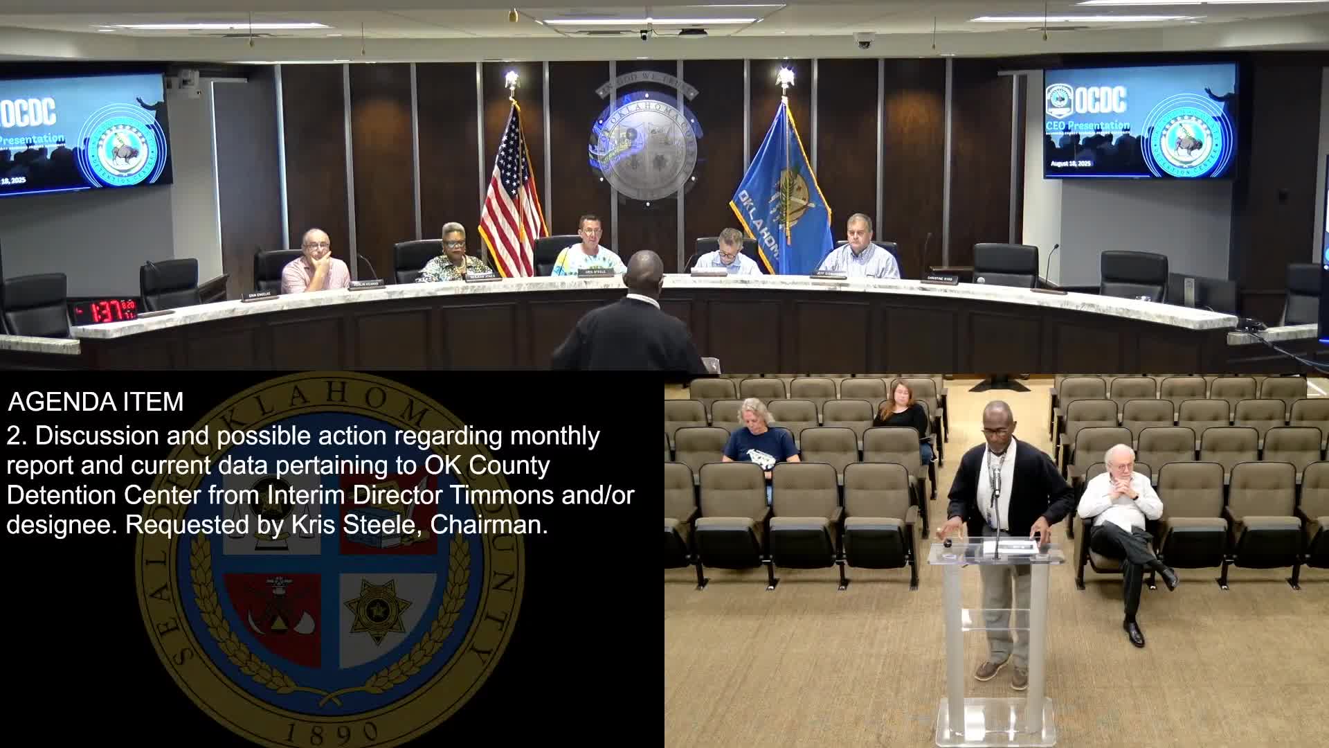 Interim director outlines staffing shortfalls, technology upgrades and rising population at Oklahoma County Detention Center