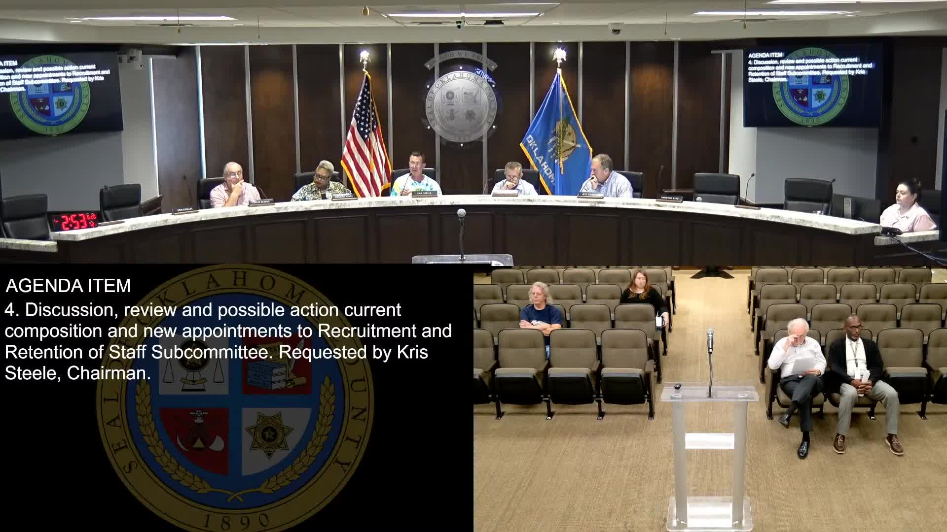 Citizens Advisory Board re‑forms subcommittees, seeks members and chairs to focus on recruitment, operations, policy and community relations