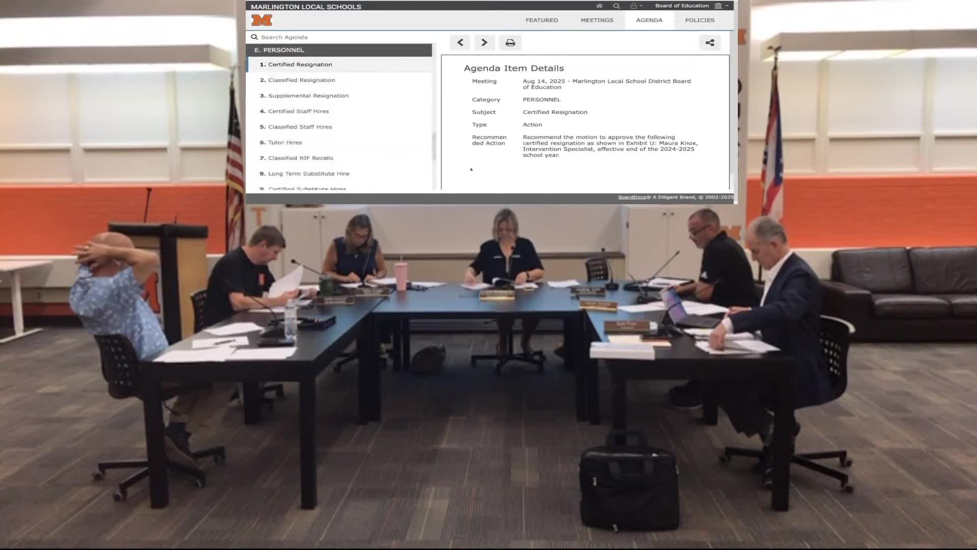 School Board Approves Staff Hires and Transfers Ahead of New Academic Year