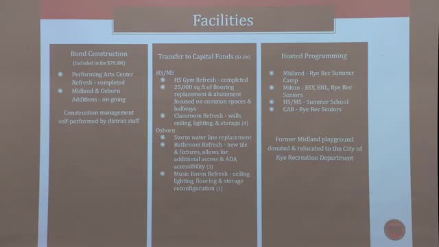 District advances PAC, Midland and Osborne projects and expands in‑house facilities work