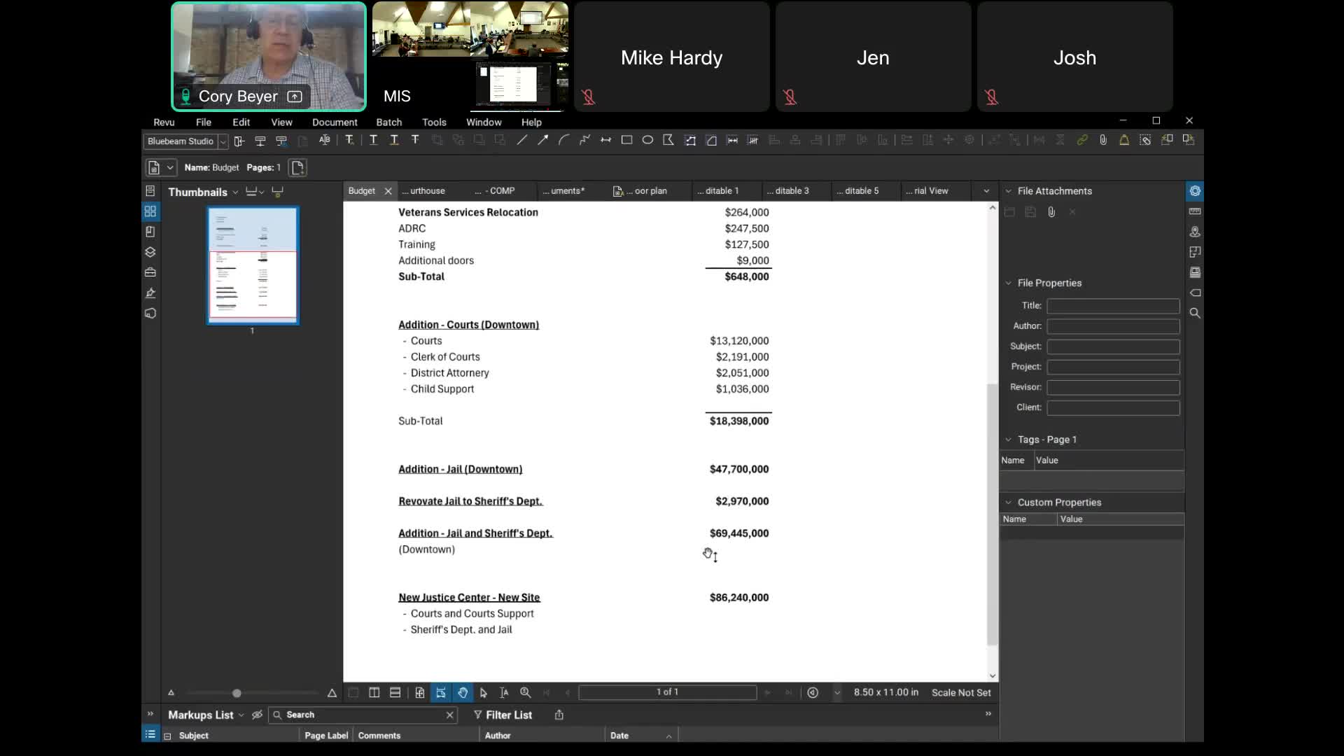 Architect outlines three jail and justice center options; price range from renovation to new campus exceed tens of millions