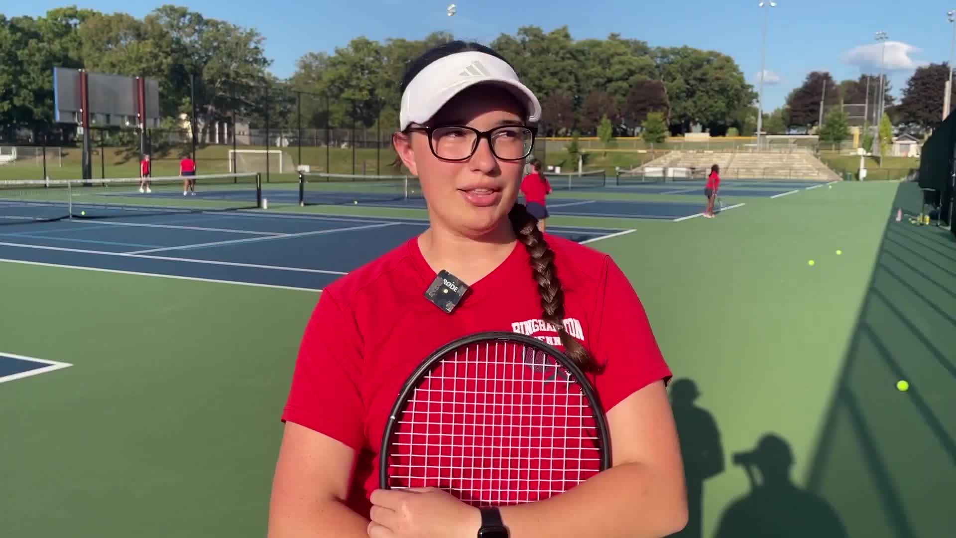 High school student recounts starting tennis, praises teammates and practices