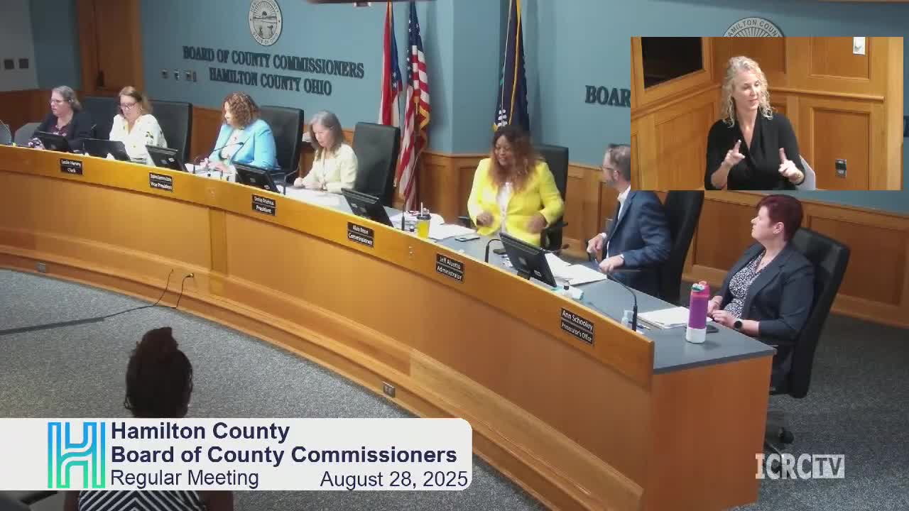 Hamilton County holds public hearing on HOME-ARP amendment after HUD correction; amendment to appear on Sept. 11 consent agenda