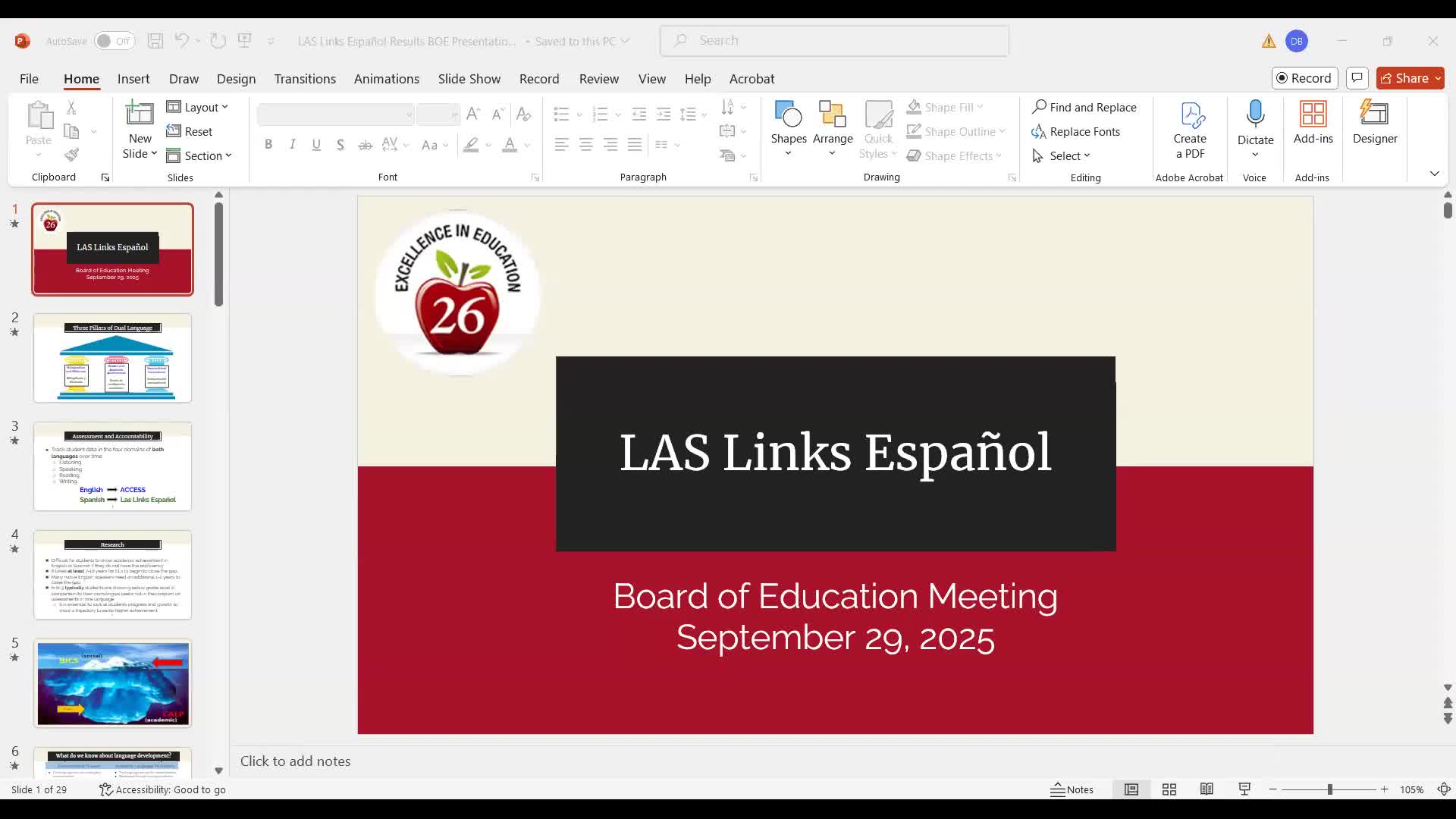 District reports strong Spanish-proficiency gains in dual-language program; staff plans targeted reading work