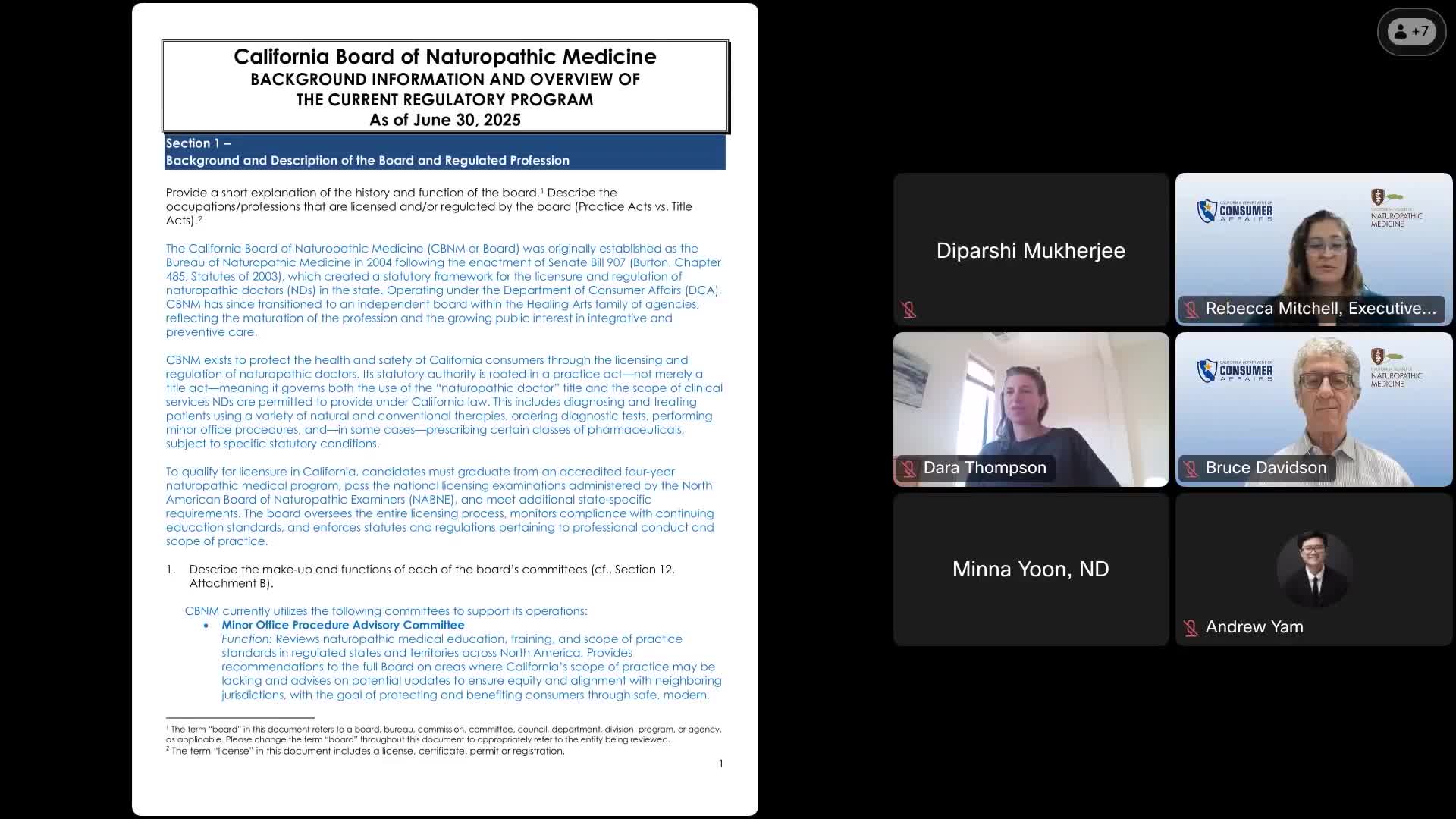 Osteopathic Medical Board Reviews Sunset Report and Discusses Licensing Program Enhancements