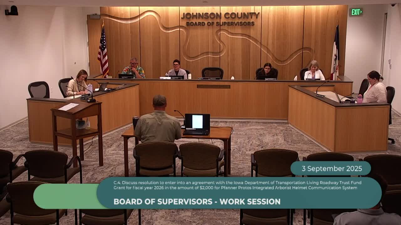 Johnson County, Iowa City pursue field mediation pilot; apply for 15 months of technical assistance