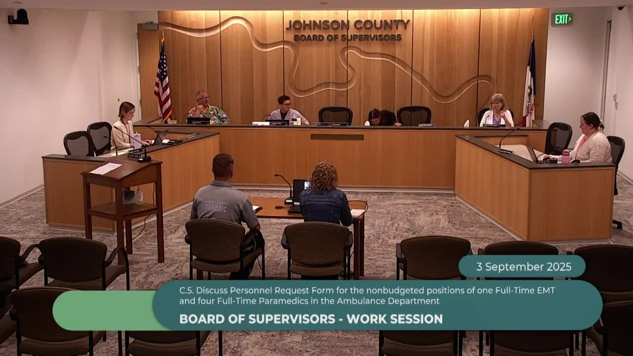 Ambulance department seeks five FTEs to reduce mandatory overtime and meet University transfer demand