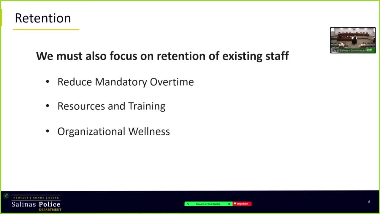 Salinas Police Department Expands Officer Wellness Program and Recruitment Initiatives