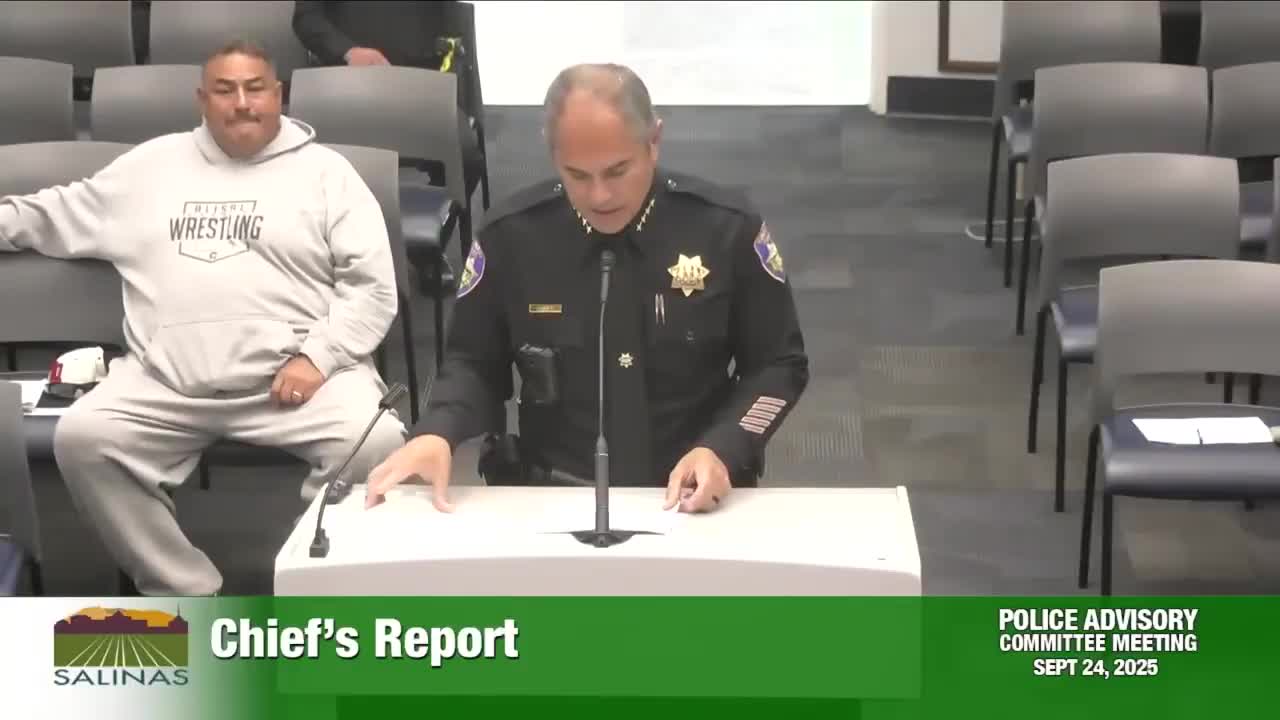 Commander Brian Johnson outlines Salinas Police Department staffing and recruitment strategies