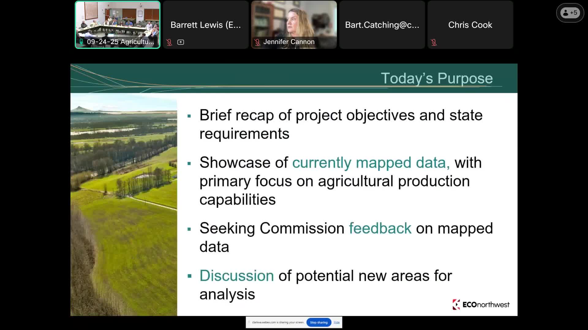 Clark County Analysis on Agricultural Resource Land Criteria Presented by Echo Northwest
