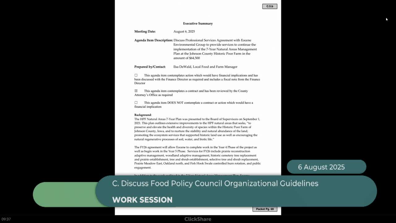 Food Policy Council updates guidelines; board discusses grant-seeking language and staff role