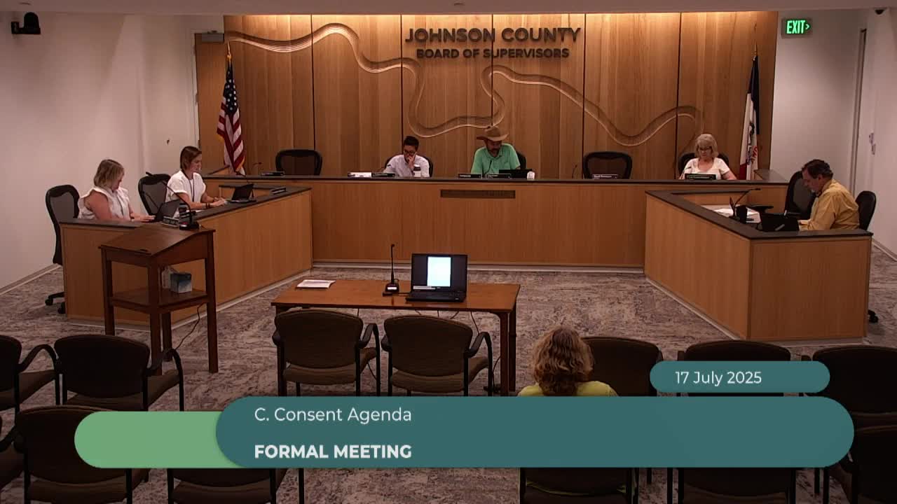 Johnson County supervisors adopt four zoning ordinances