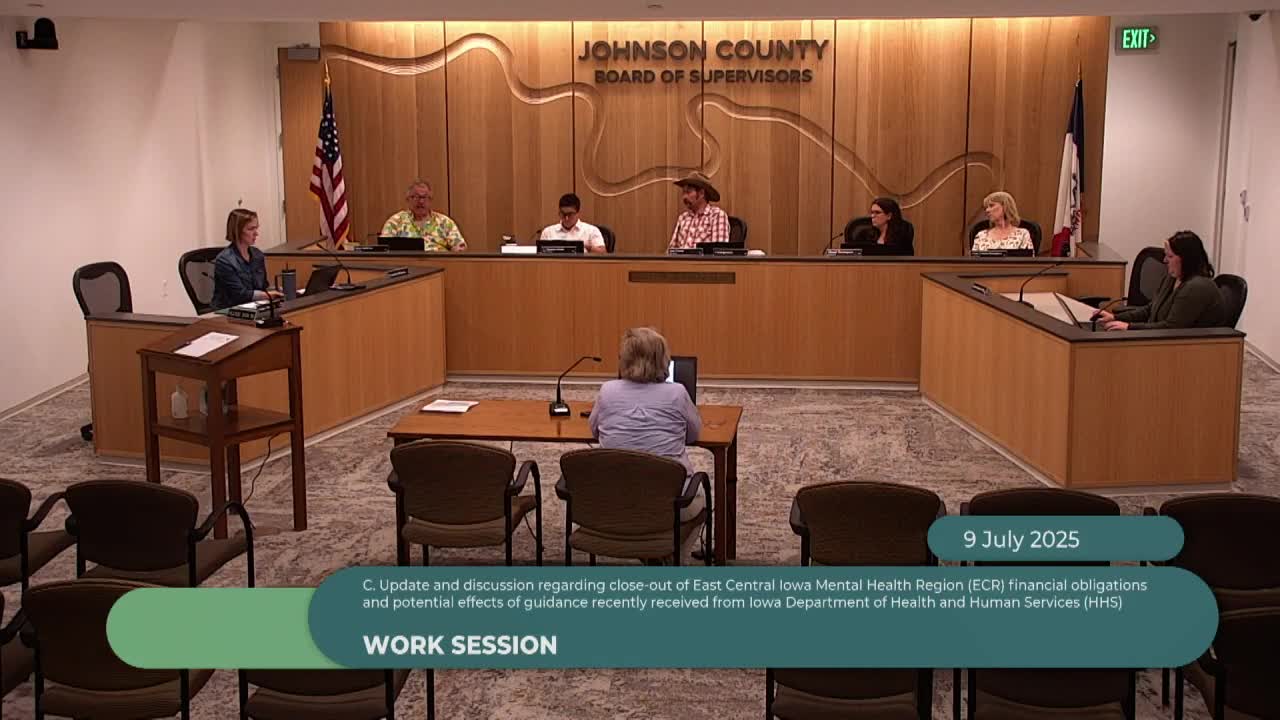 Johnson County supervisors agree to draft short-term funding instrument as GuideLink providers negotiate state ASO contracts