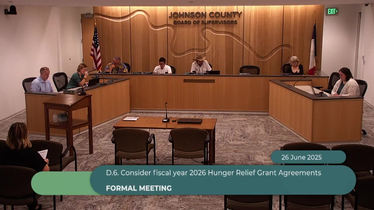 Board approves FY26 hunger relief grants to three local providers