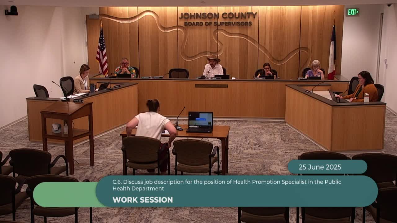 Johnson County Public Health to hire health-promotion specialist to carry tobacco program into four-county region