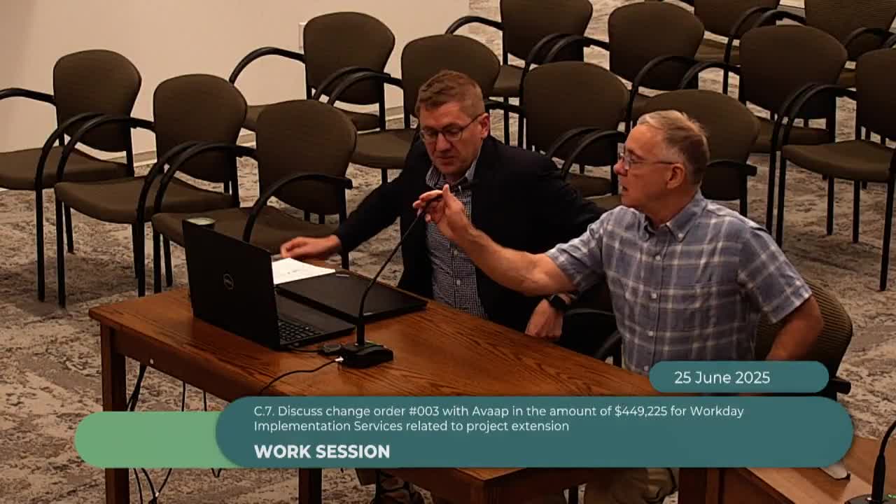 County staff seek 12-week extension and $450,000 change order to complete financial system rollout