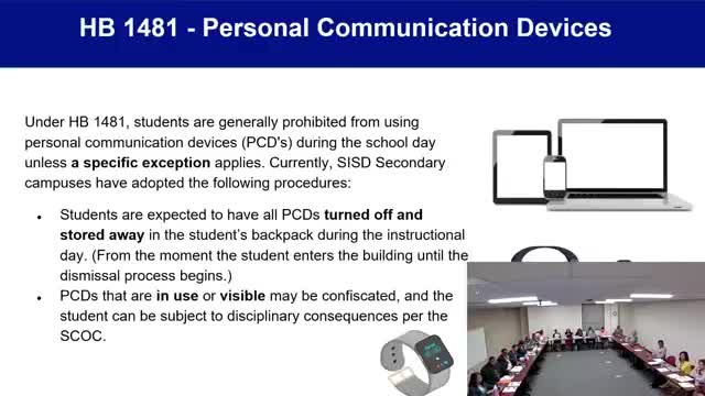 High school enforces Texas cell-phone law; staff outline medical and instructional exceptions