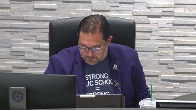 Arlington ISD trustees refine draft values and beliefs; board debates explicit student-centered "North Star"