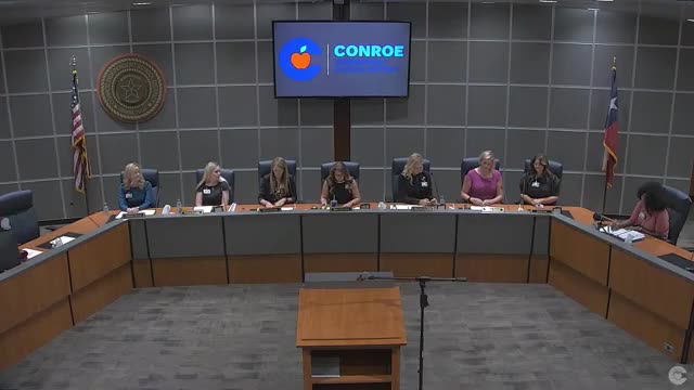 Conroe ISD board approves consent-agenda resolution citing compliance with Senate Bill 12