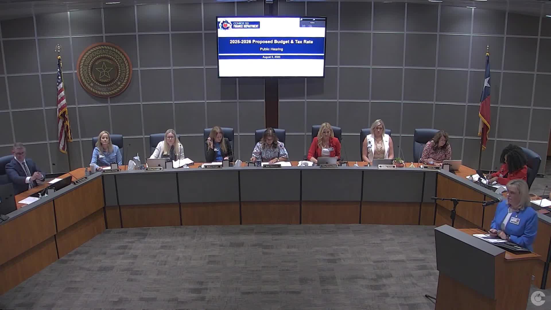 Conroe ISD presents balanced 2025'26 budget proposal; proposes no change to tax rate