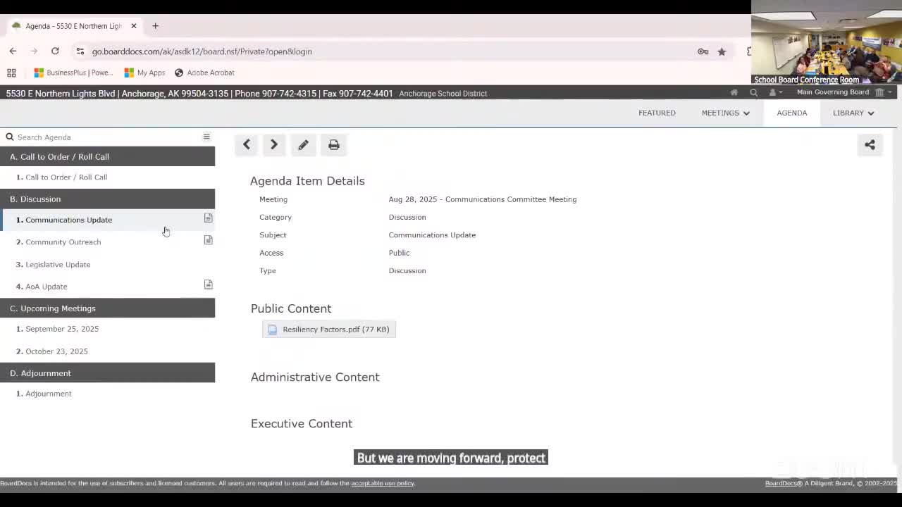 Anchorage schools draft legislative priorities emphasize purchasing power, retirement and transport reform