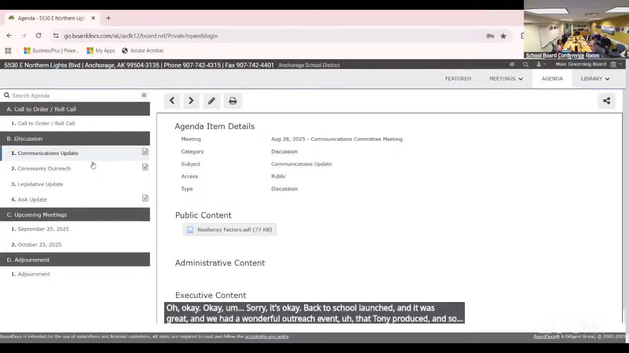 Anchorage School District reports strong turnout at Aug. 1 backpack outreach; advisory committees to meet jointly