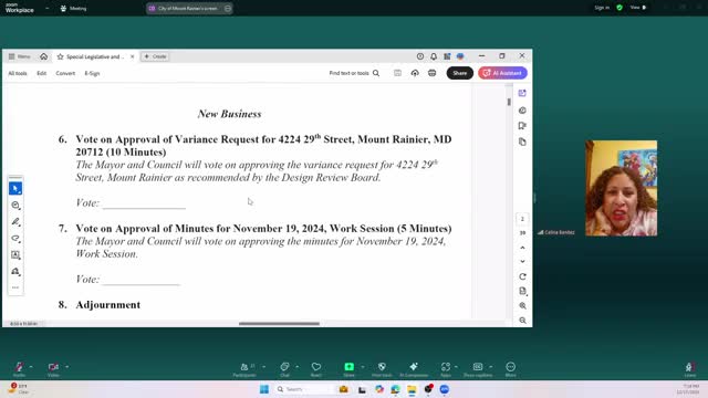 Council approves design review board recommendation for variance at 422420 Ninth Street