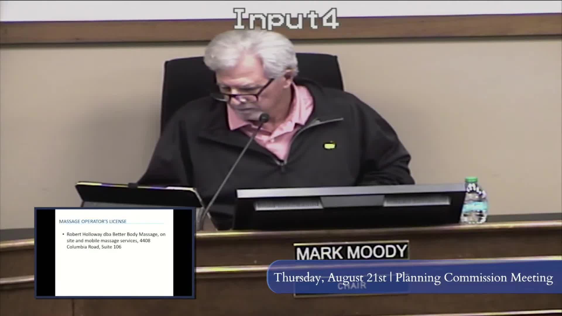 Commission recommends massage-operator license for Robert Holloway’s Better Body Massage
