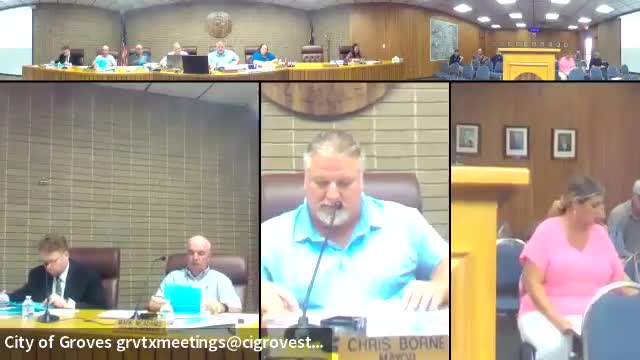 Groves council receives proposed FY2025‑26 budget and sets public hearings for Aug. 11