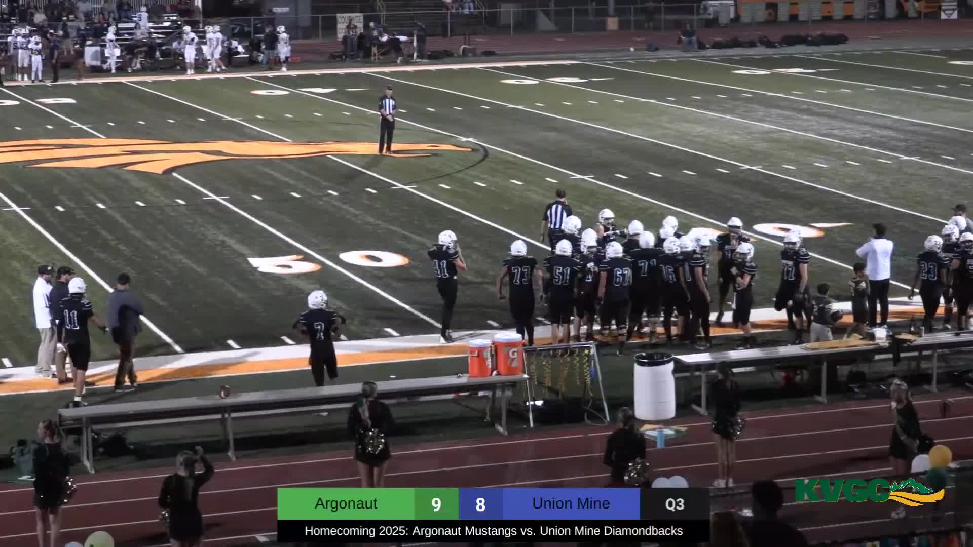 Union Mine Diamondbacks defeat Argonaut Mustangs in close homecoming game