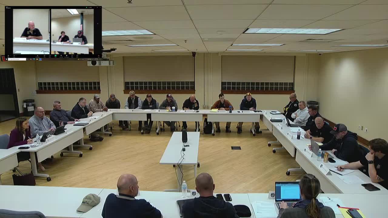 Emergency Services Discuss Funding for Technical Rescue Training and Equipment Upgrades