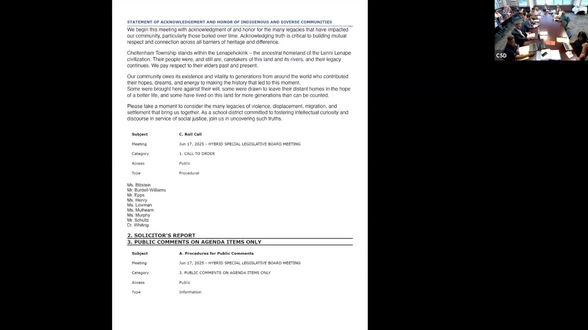 Cheltenham School Board adopts $140 million 2025-26 budget with 3% tax increase
