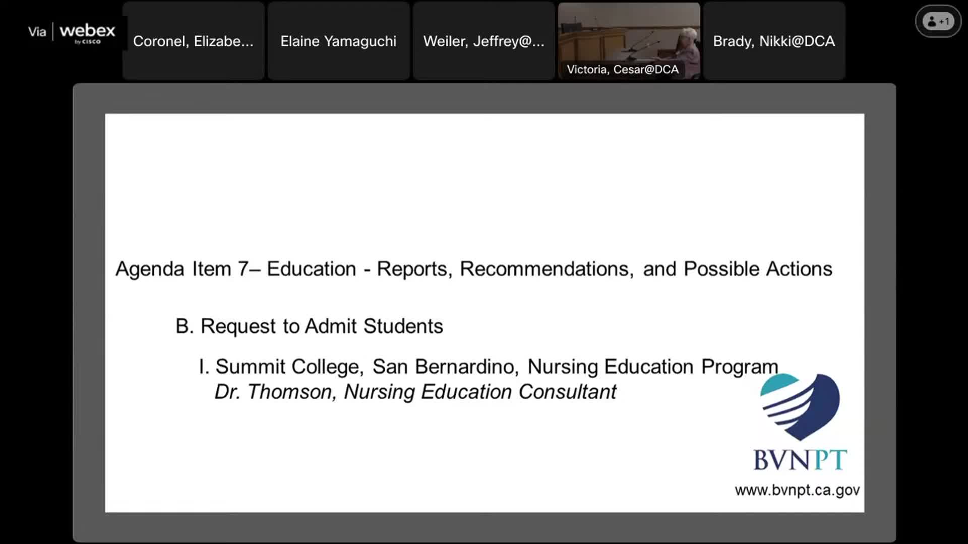 BVNPT approves new and reinstated vocational nursing and psychiatric technician program actions; education staff report rising workload