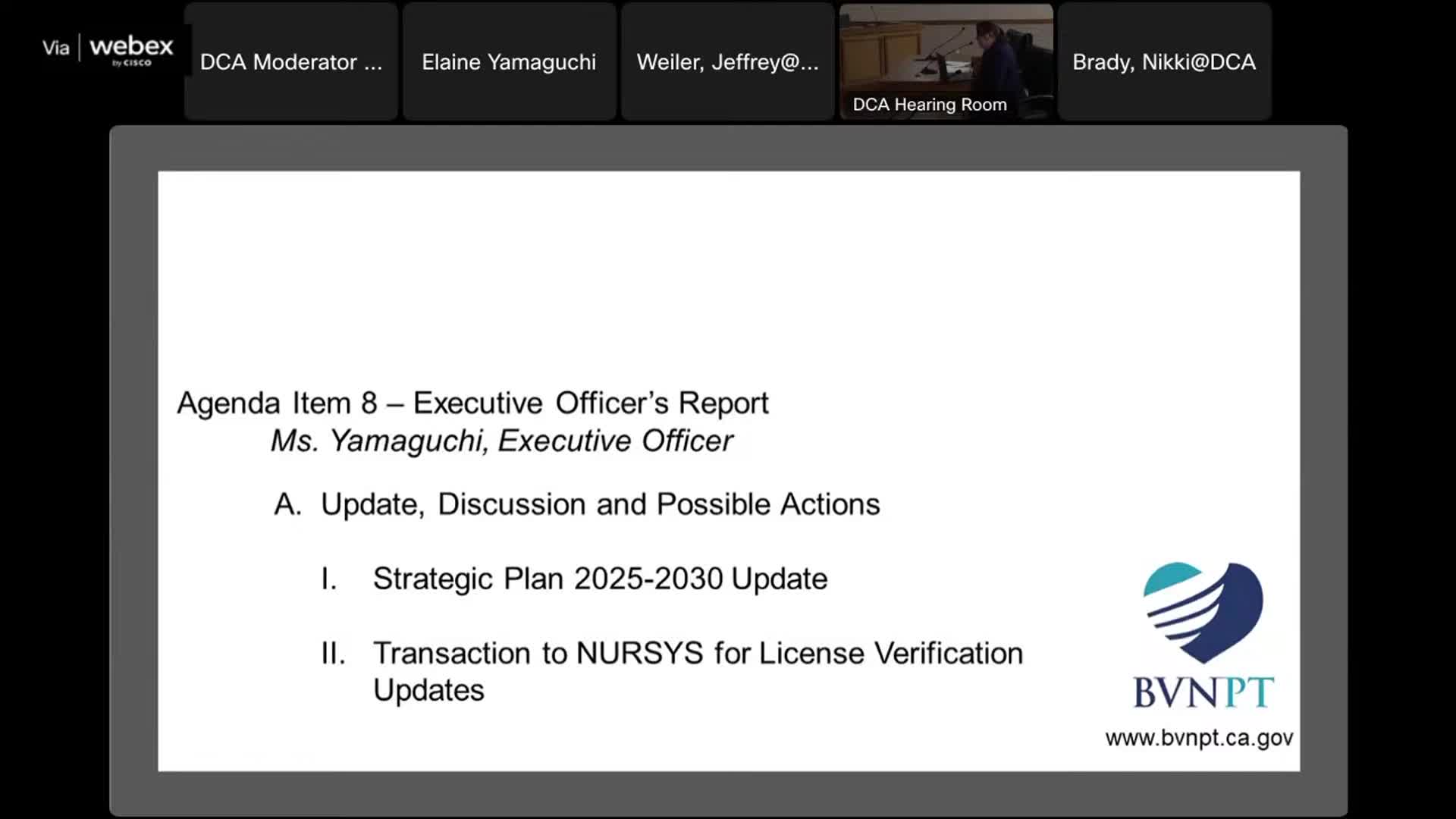 BVNPT enforcement division cites precedent in Aguele decision, implements cost recovery; members raise naloxone liability questions for corrections settings