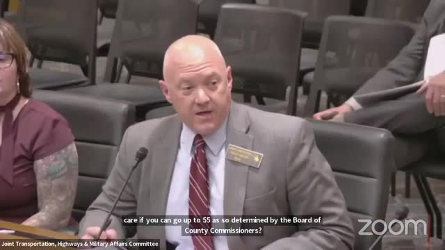 Senate Committee Discusses Speed Limit Amendments for Unpaved Roadways