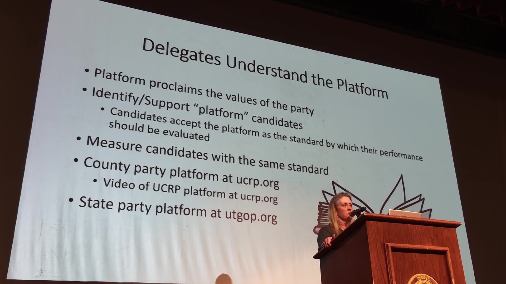 Republican Delegates Urged to Vet Candidates Using Party Platform Standards