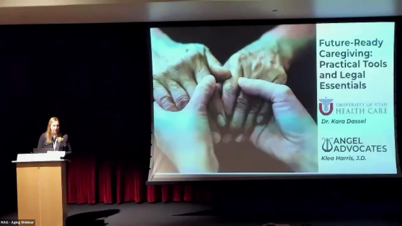Professor Quattrell Discusses Caregiver Wellness Strategies at Utah Community Event