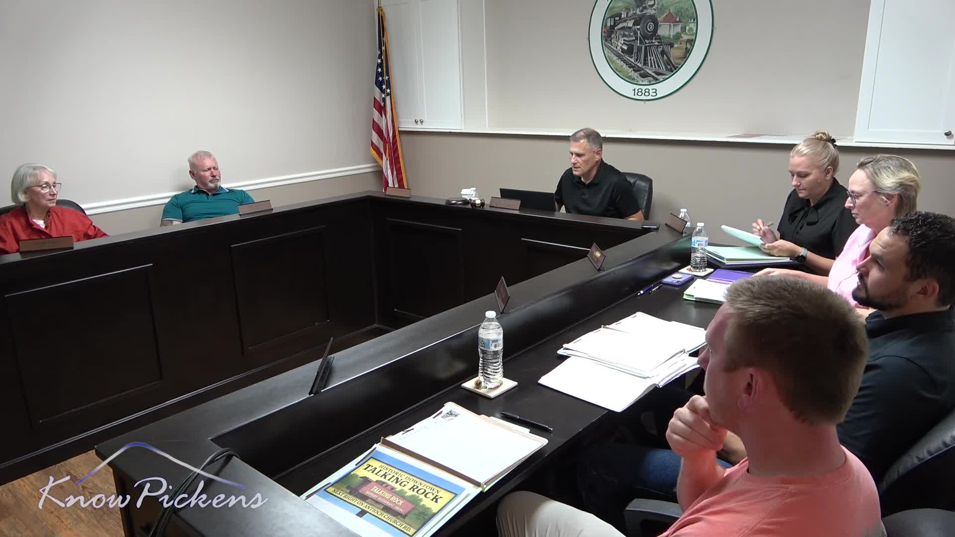 Council approves Phoenix Landscaping quote to fix pavilion drainage; maintenance updates reported