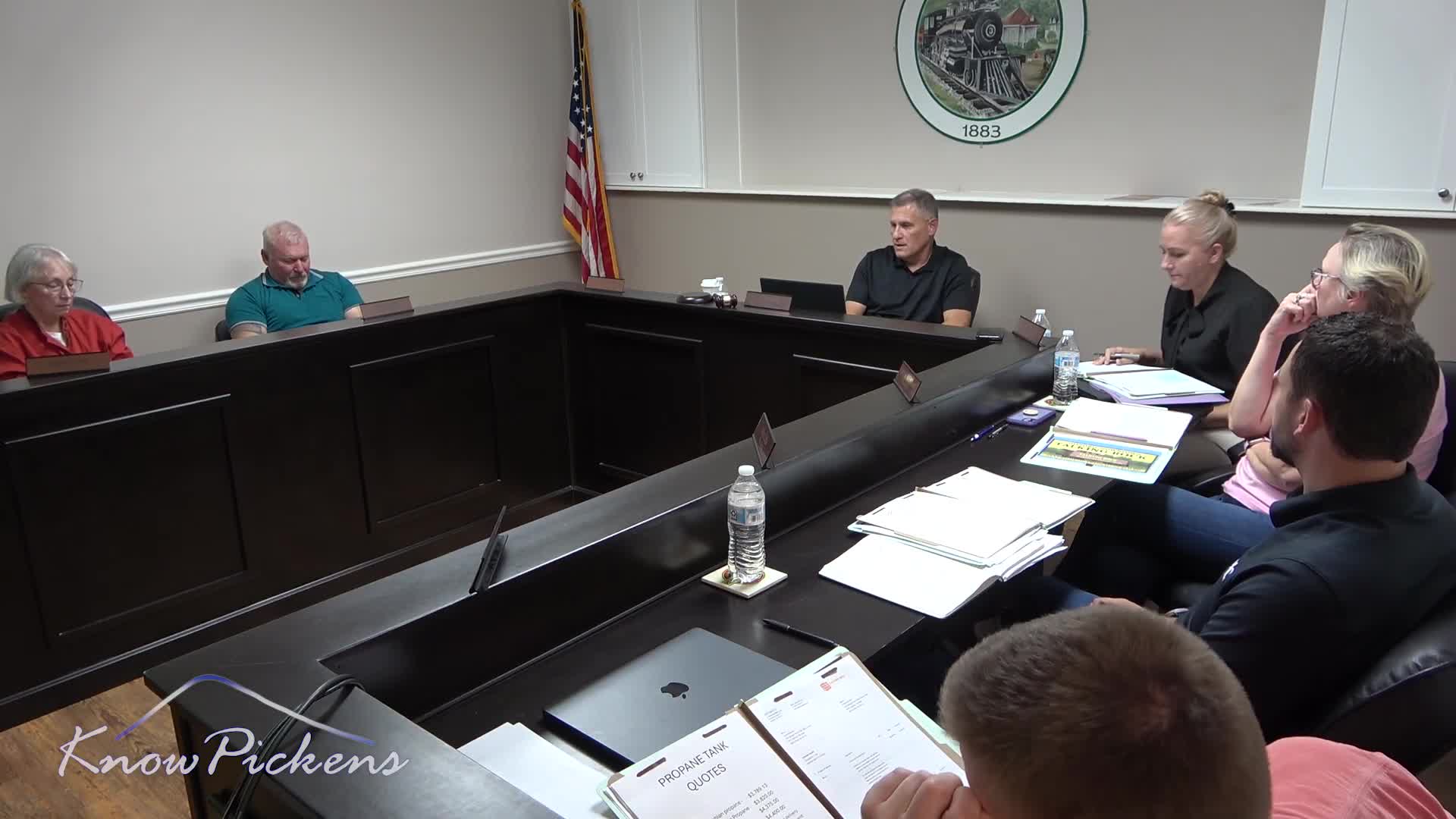 Council approves burying propane tank; authorizes up to $1,200 additional for installation