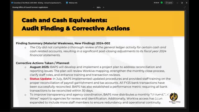 Council seeks quick briefing on water-billing control failures after auditors flag utility revenue problems