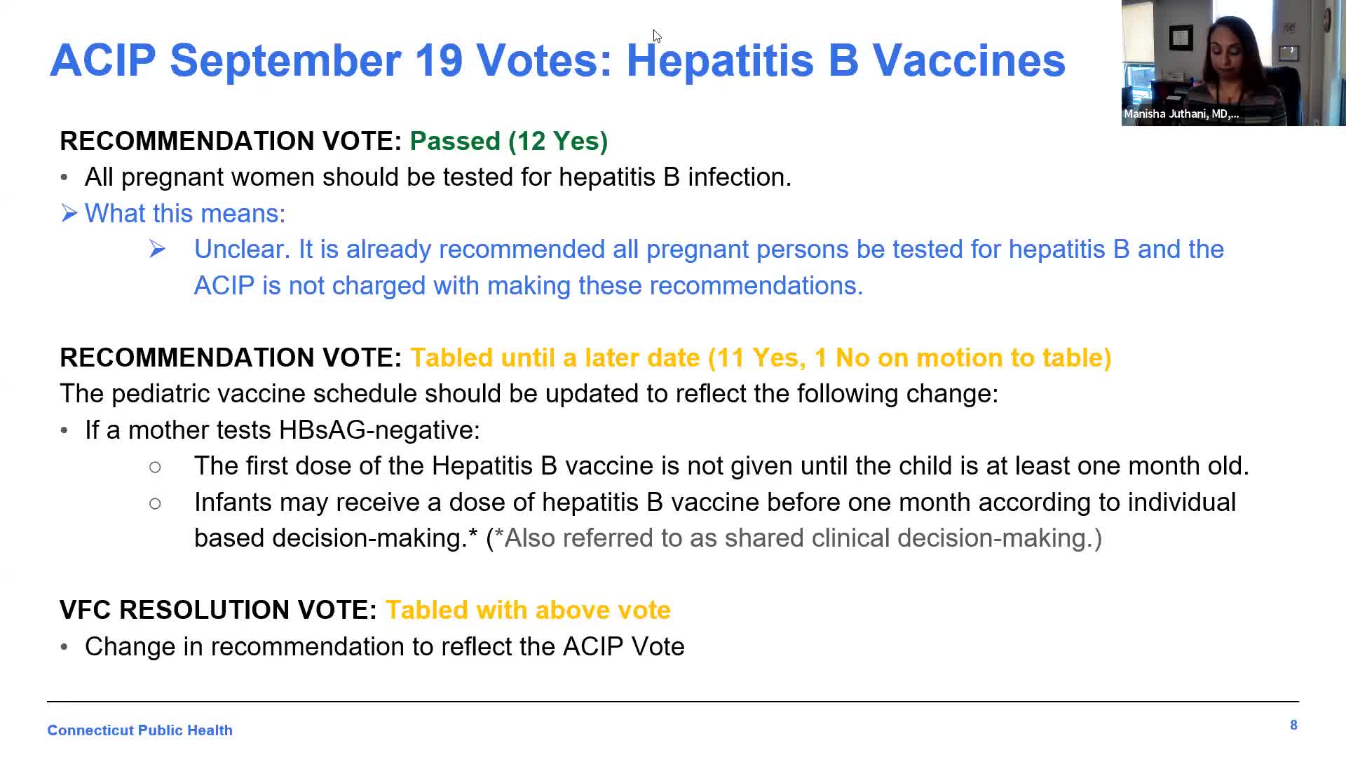 Connecticut pediatricians and state immunization staff weigh vaccine storage, ordering and pharmacy access