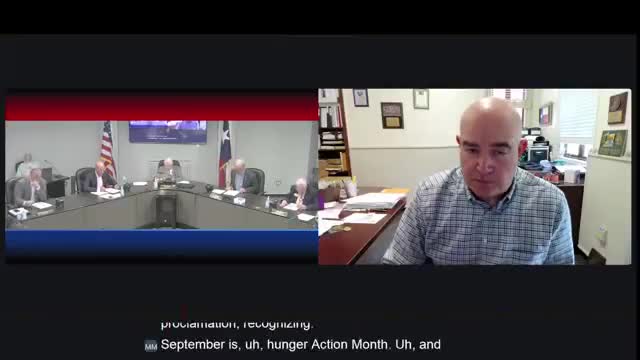 McLennan County proclaims September 2025 Hunger Action Month, praises Central Texas Food Bank