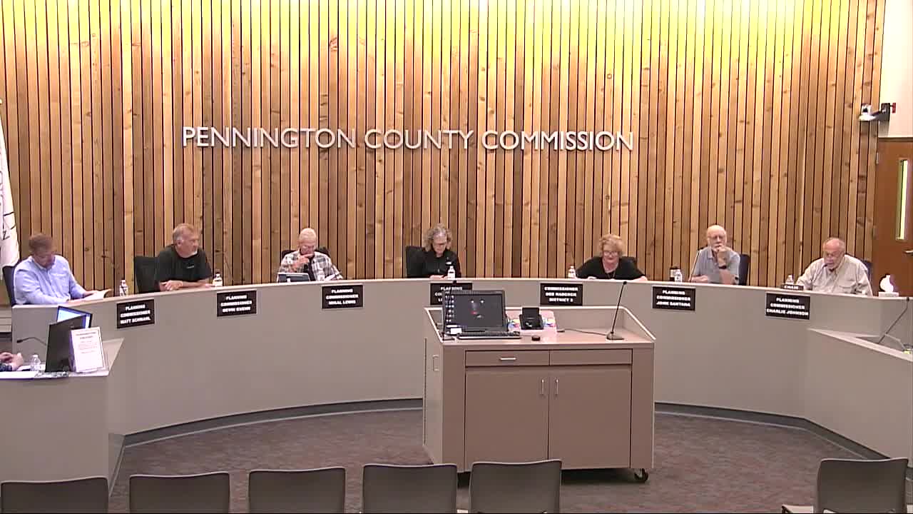 Pennington County Planning Commission Approves Consent Agenda and Continues Zoning Discussions