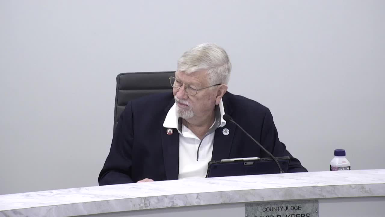 Commissioners approve grant-funded construction change orders, generator completions and RFPs for Harvey mitigation and juvenile expansion