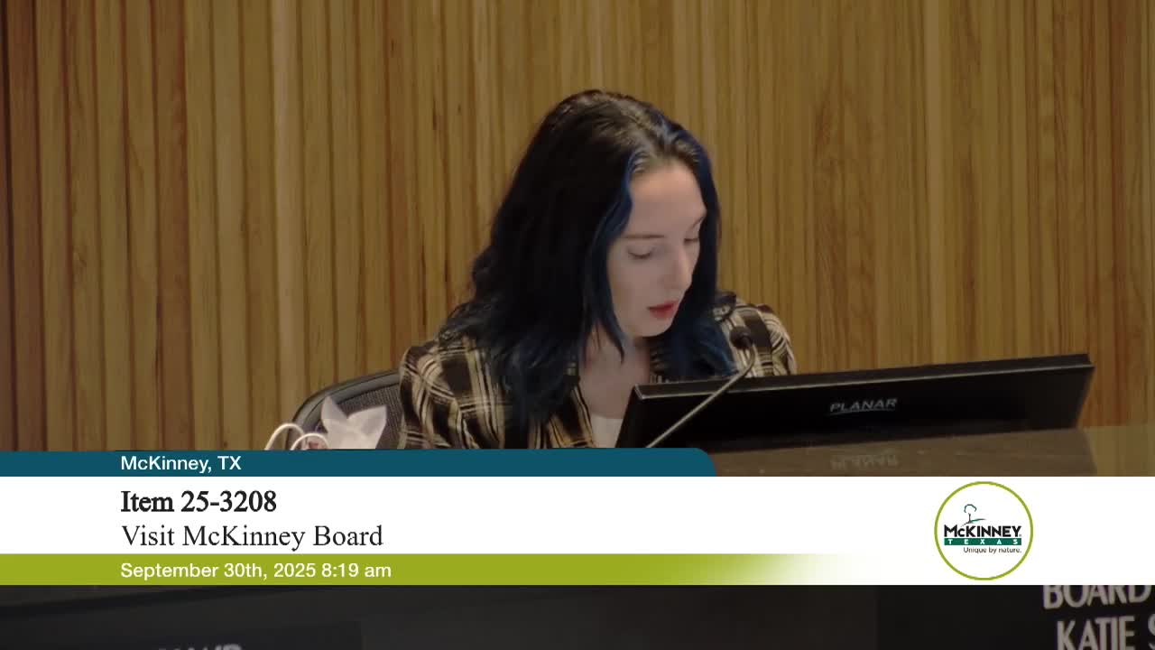 Visit McKinney Executive Director Reflects on Outgoing Board Member Whitney Nash's Contributions